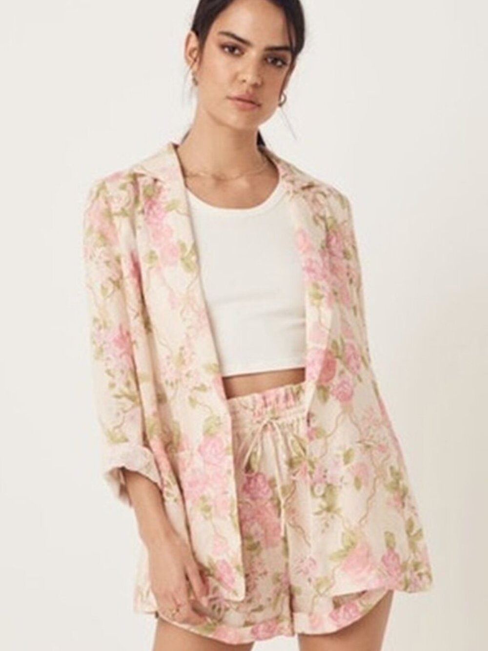 NWT Spell & The Gypsy Collective Rose Garden Line High Waist Shorts Sz. XS